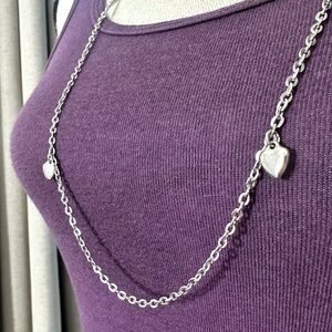 🤍Vintage Sarah Coventry Hearts Station Necklace